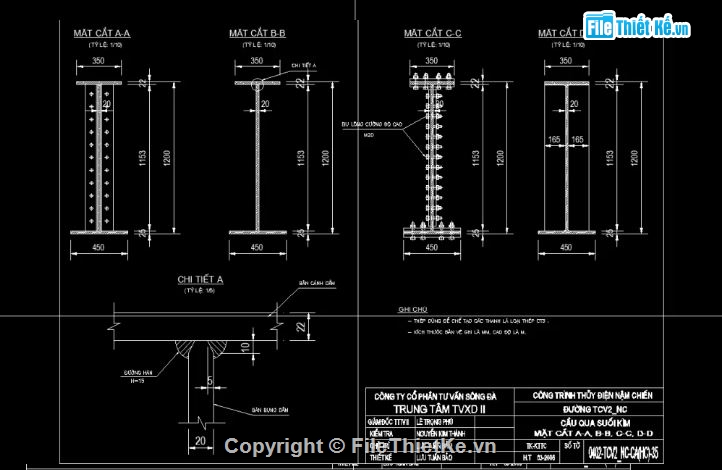 dầm thép liên hợp,bản vẽ dầm bản,bản vẽ dầm bản 18m