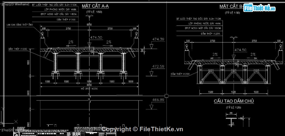 bản vẽ dầm bản,dầm thép liên hợp,bản vẽ cầu đường