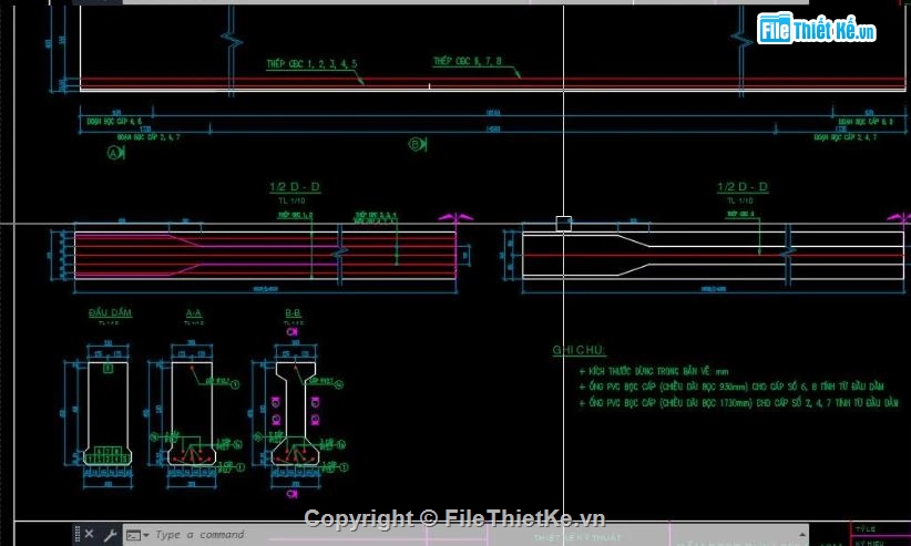 bản vẽ cầu,hồ sơ bản vẽ cầu dầm i,thiết kế dầm