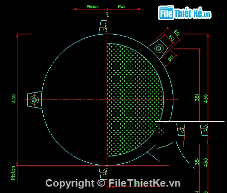gối chậu,bản vẽ gối chậu,bản vẽ cad gối chậu