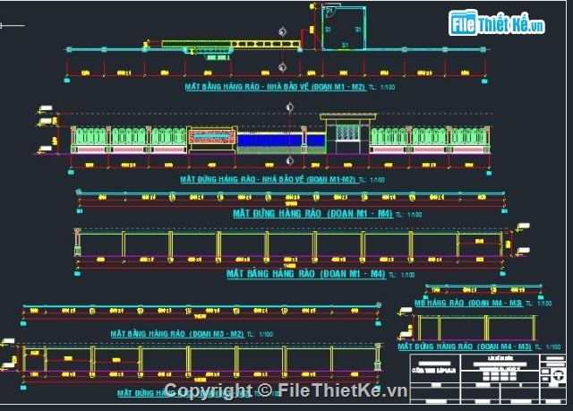 bản vẽ hàng rào,hàng rào trụ sở,hàng rào ủy ban xã,hàng rào,hàng rào cổng xã