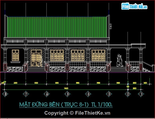 hội trường 100 chỗ,bản vẽ nhà hội trường,thiết kế hội trường,mẫu hội trường đẹp