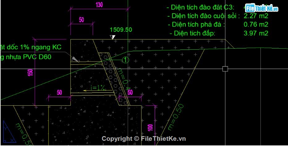 Bình đồ,mặt đứng công trình,kè bê tông cốt thép