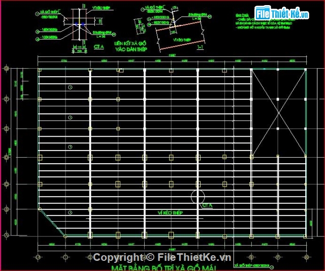 kết cấu siêu thị,thiết kế mẫu siêu thị,bản vẽ phần kết cấu siêu thị