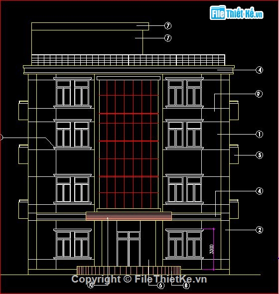 kết cấu trường học,kết cấu trường du lịch,bản vẽ thiết kế trường du lịch