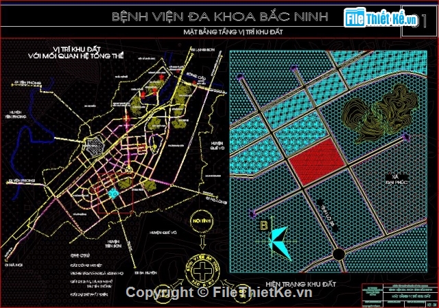 bản vẽ bệnh viện,kiến trúc bệnh viện,bệnh viện đa khoa Bắc Ninh