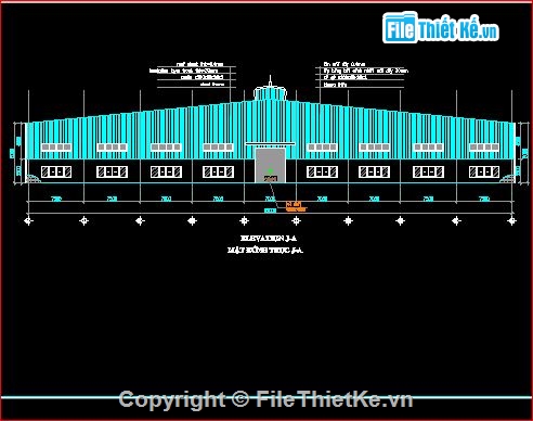 kiến trúc nhà xưởng,kết cấu nhà xưởng,bản vẽ nhà xưởng 65x30m