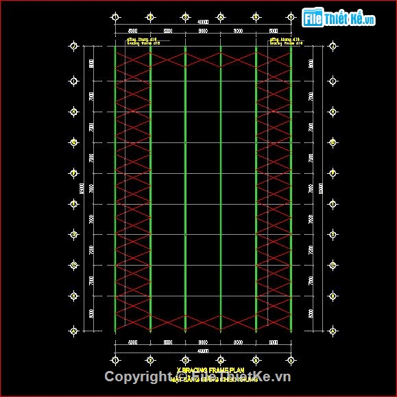 bản vẽ nhà xưởng,kiến trúc nhà xưởng,kết cấu nhà xưởng,nhà xưởng kích thước 65 x 40m