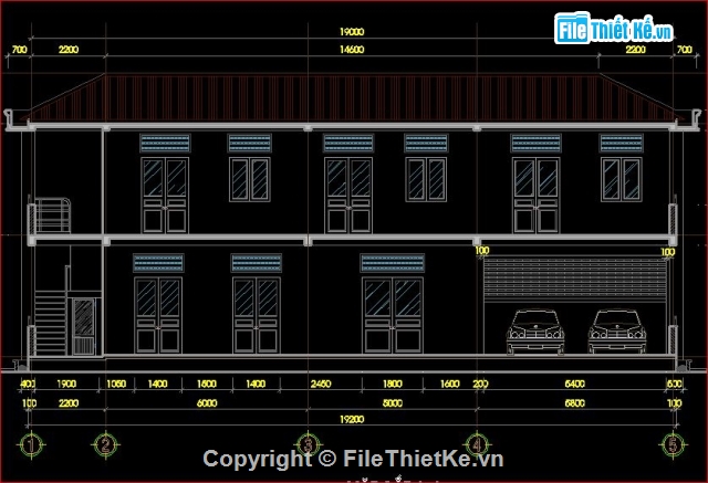 kiến trúc 2 tầng,kết cấu 2 tầng,kiến trúc viện kiểm sát,kết cấu viện kiểm sát