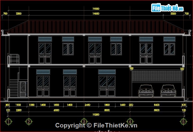 kiến trúc 2 tầng,kết cấu 2 tầng,kiến trúc viện kiểm sát,kết cấu viện kiểm sát