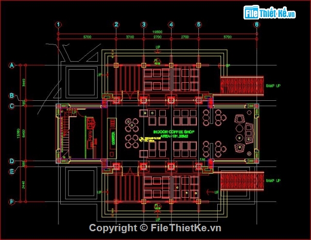 File cad,bản vẽ kiến trúc,kiến trúc quán cà phê