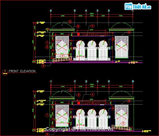 File cad,bản vẽ kiến trúc,kiến trúc quán cà phê