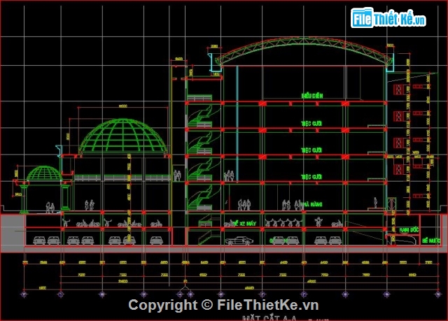 kiến trúc trung tâm biểu diễn nghệ thuật,bản vẽ trung tâm biểu diễn nghệ thuật,thiết kế trung tâm nghệ thuật