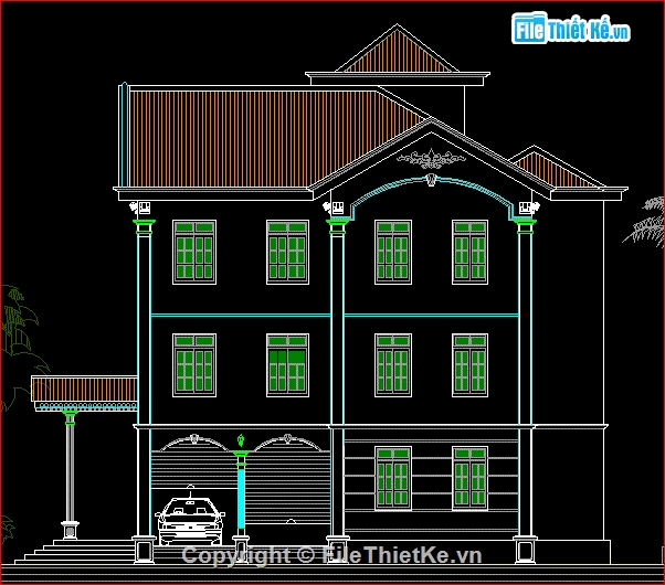 biệt thự 3 tầng,biệt thự nhà phố,nhà phố kích thước 19.3 x 16.5m