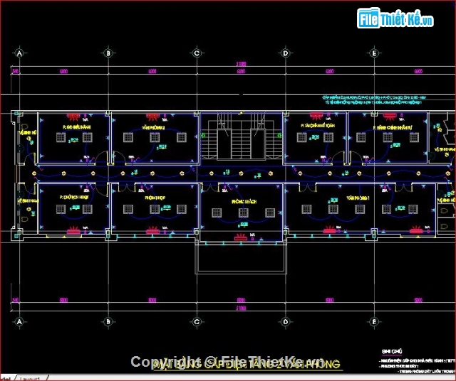 File cad bản vẽ nhà công nghiệp 1 tầng (KT+KC+ĐIỆN NƯỚC)