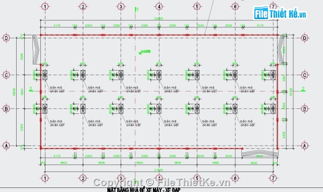 nhà để xe,file cad nhà để xe máy,bản vẽ cad nhà để xe,nhà garage,bản vẽ nhà xe công nhân,nhà xe khu công nghiệp