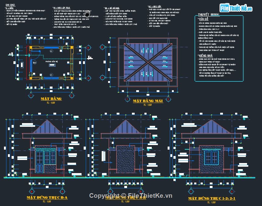 nhà bảo vệ,nhà để xe,bản vẽ nhà