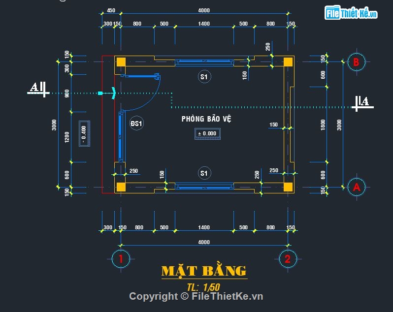 nhà bảo vệ,nhà để xe,bản vẽ nhà