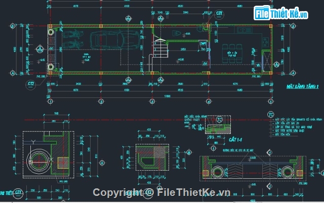 nhà 4 tầng,4 tầng,bản vẽ cad 4 tầng,File cad nhà ở 4 tầng,bản vẽ nhà 4 tầng