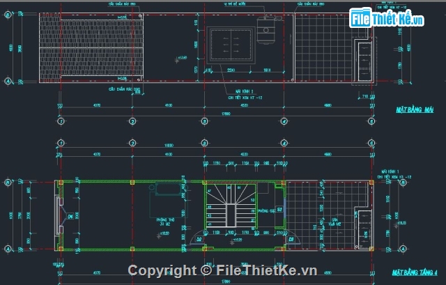 nhà 4 tầng,4 tầng,bản vẽ cad 4 tầng,File cad nhà ở 4 tầng,bản vẽ nhà 4 tầng