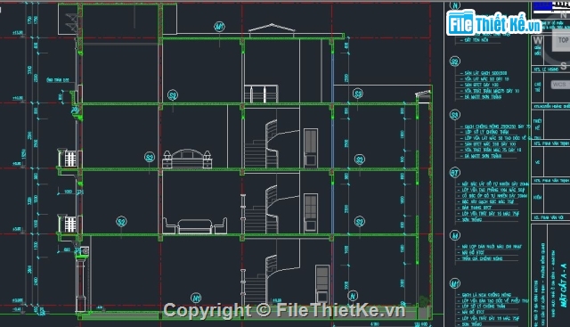 nhà 4 tầng,4 tầng,bản vẽ cad 4 tầng,File cad nhà ở 4 tầng,bản vẽ nhà 4 tầng