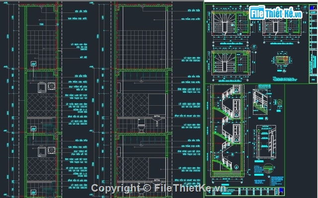 nhà 4 tầng,4 tầng,bản vẽ cad 4 tầng,File cad nhà ở 4 tầng,bản vẽ nhà 4 tầng
