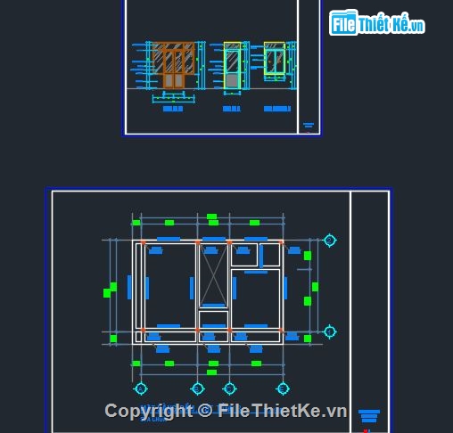 nhà phố 3 tầng,bản vẽ 3 tầng,bản vẽ cad nhà phố