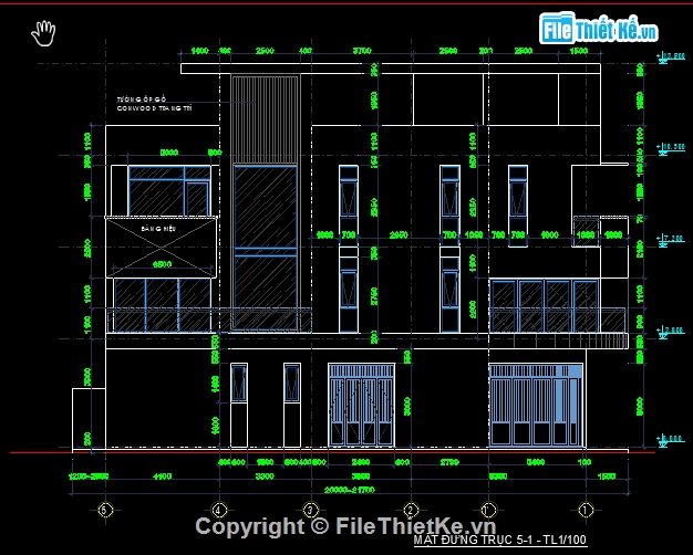 nhà phố 4 tầng 5.2x20m,File cad nhà phố 4 tầng,Bản vẽ nhà phố 4 tầng,Hồ sơ  nhà phố 4 tầng,nhà phố 4 tầng