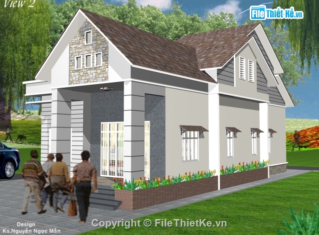 nhà trệt,nhà trệt 190m2,nhà cấp 4,nhà một tầng mái thái