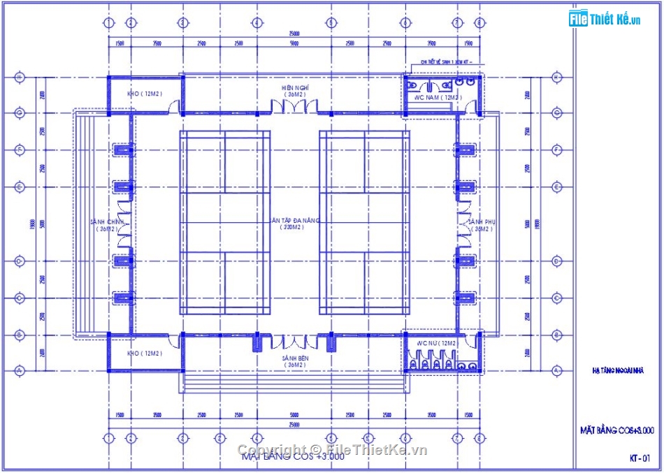 Bản vẽ nhà thi đấu đa năng,Kiến trúc nhà thi đấu đa năng,File thiết kế nhà thi đấu đa năng,Bản vẽ cad nhà thi đâu,thiết kế nhà đa năng