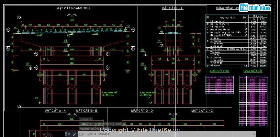 bản vẽ cầu,dầm bản rỗng,bản vẽ thi công cầu