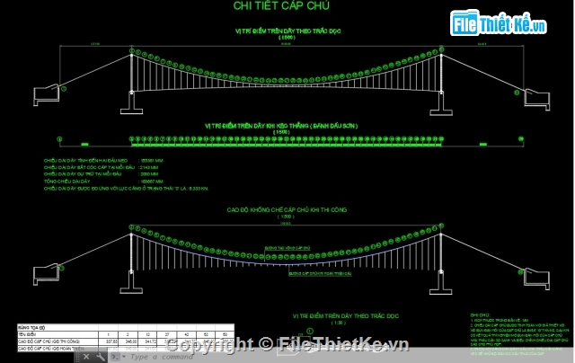 bản vẽ thi công cầu,thiết kế cầu treo nhịp 100m,dự án lramp,cầu thép,cầu thép dây võng