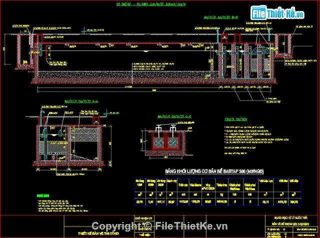 File cad Bản vẽ thiết kế Bể xử lý nước thải File Cad Bản Vẽ Thiết Kế Bể Xử Lý Nước Thải