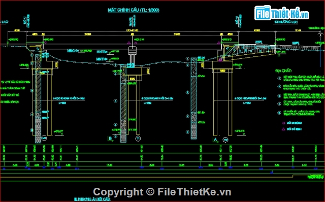 thiết kế cây Cầu,Dự ứng lực 2x24,Bản vẽ dầm T,bản vẽ cầu bê tông cốt thép