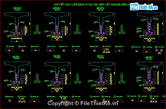 thiết kế cây Cầu,Dự ứng lực 2x24,Bản vẽ dầm T,bản vẽ cầu bê tông cốt thép