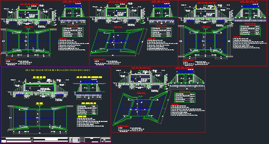 thiết kế cống hộp 3x3m,Bản cad thiết kế,mẫu cống hộp