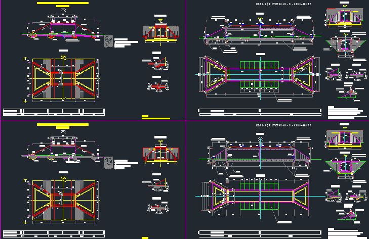 cống hộp kích thước 4x4m,Bản cad thiết kế,mẫu cống hộp