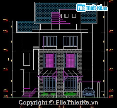 bản vẽ thiết kế,Thiết kế biệt thự,mẫu nhà biệt thự đẹp,bản vẽ nhà biệt thự