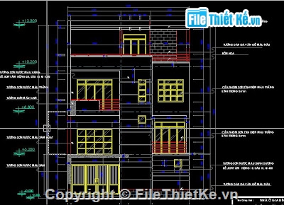 Mẫu biệt thự đẹp,bản vẽ nhà biệt thự,nhà kích thước 9.5 x 9.5m