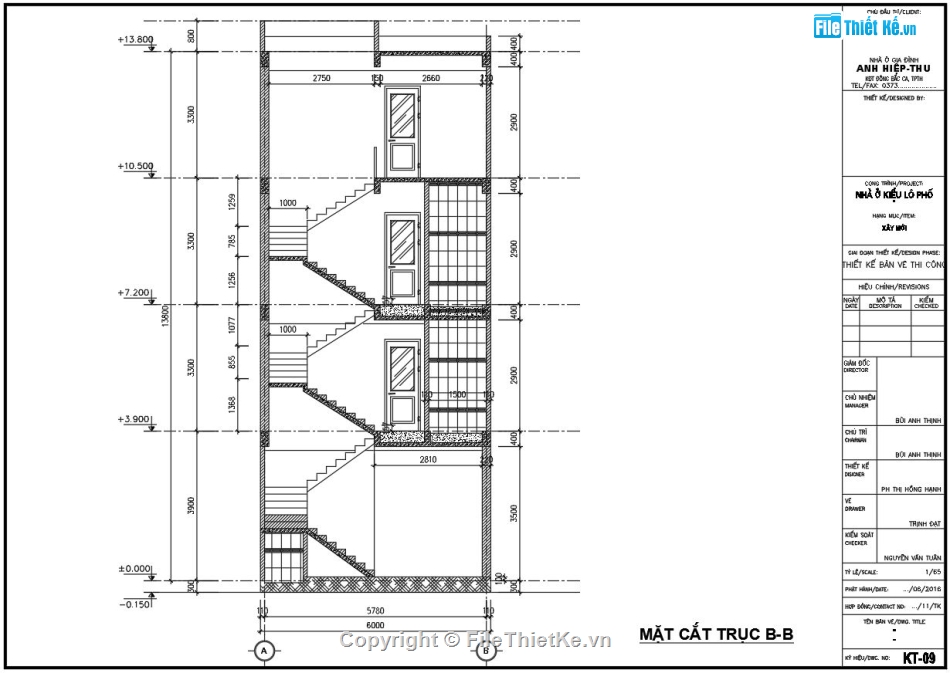 mẫu nhà 4 tầng hiện đại,nhà mặt phố 4 tầng,File cad 4 tầng đẹp,Thiết kế 6x9m đẹp