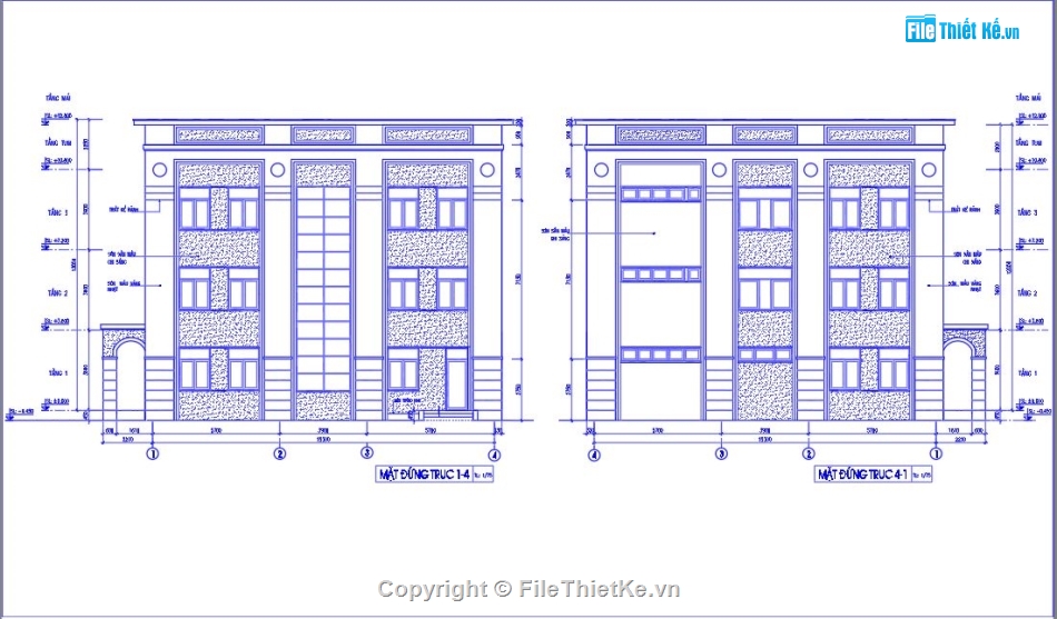 Bản vẽ thiết kế trụ sở công an phường,Bản vẽ trụ sở công an,File cad thiết kế trụ sở công an xã,Trụ sở công an phường 3 tầng