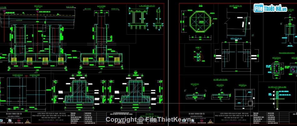trụ thân cột dạng bát giác,trụ thân cột,cad trụ thân cột