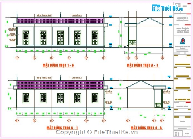 mẫu giáo 2 phòng học,Bản vẽ trường mẫu giáo 2 tầng,mẫu giáo 1 tầng,Trường mẫu giáo