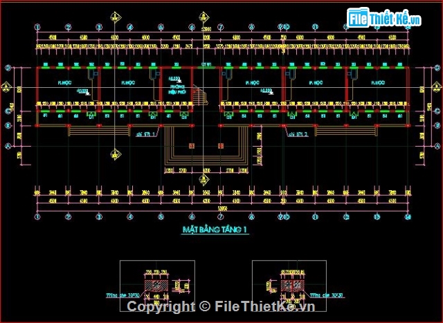 trường tiểu học,bản vẽ trường tiểu học,kiến trúc trường tiểu học,kết cấu trường tiểu học