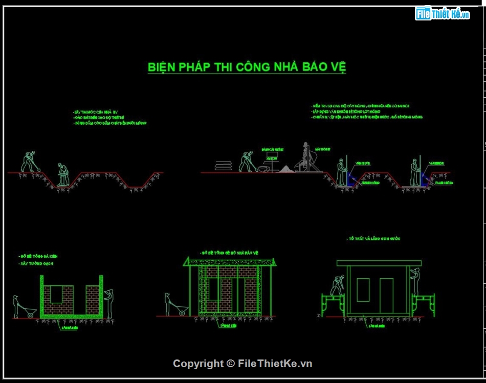 biện pháp thi công,biện pháp thi công nhà cao tầng,bản vẽ biện pháp thi công