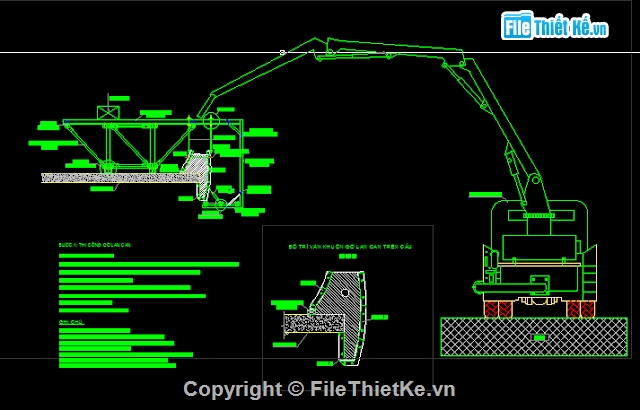 file cad lan can cầu,biện pháp thi công lan can cầu,lan can cầu đúc bê tông,biện pháp thi công file autocad,xe đúc lan can cầu file cad