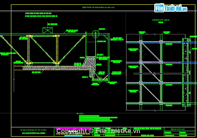 file cad lan can cầu,biện pháp thi công lan can cầu,lan can cầu đúc bê tông,biện pháp thi công file autocad,xe đúc lan can cầu file cad