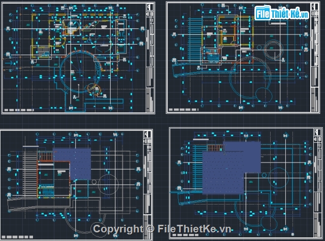 Biệt Thự 2 tầng,Biệt Thự 2 tầng 13.8x21.1m,CAD biệt thự 2 tầng có hồ bơi,Mẫu biệt thự có hồ bơi