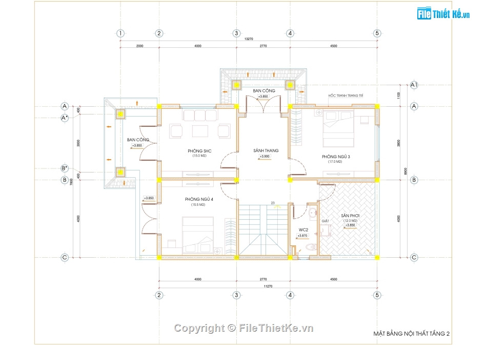biệt thự 2 tầng 7.8x13m,biệt thự 2 tầng,Nhà 2 tầng 90m2