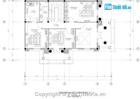 biệt thự 3 tầng,cad biệt thự 3 tầng,biệt thự 3 tầng file cad